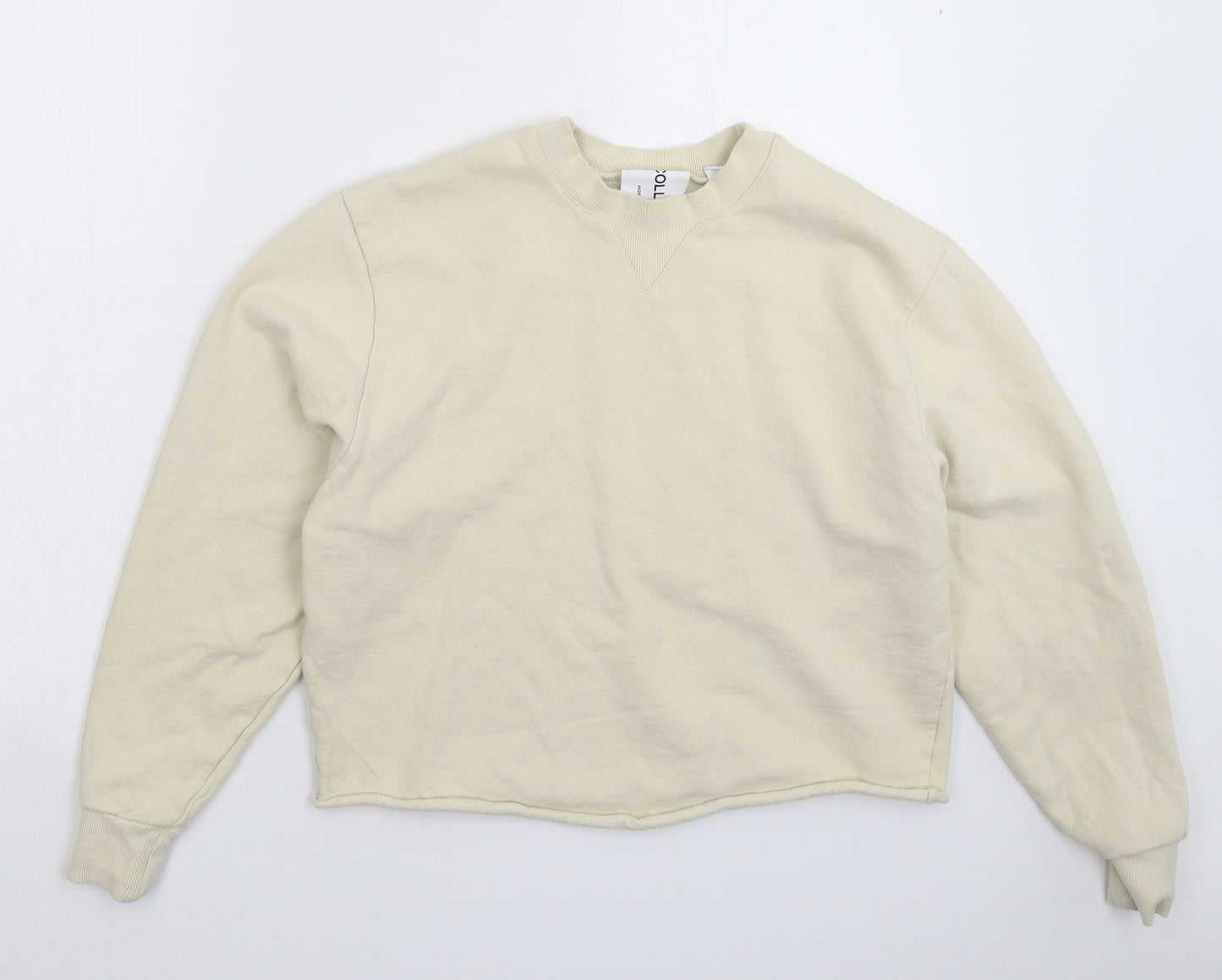 COLLUSION Womens White   Pullover Sweatshirt Size XS