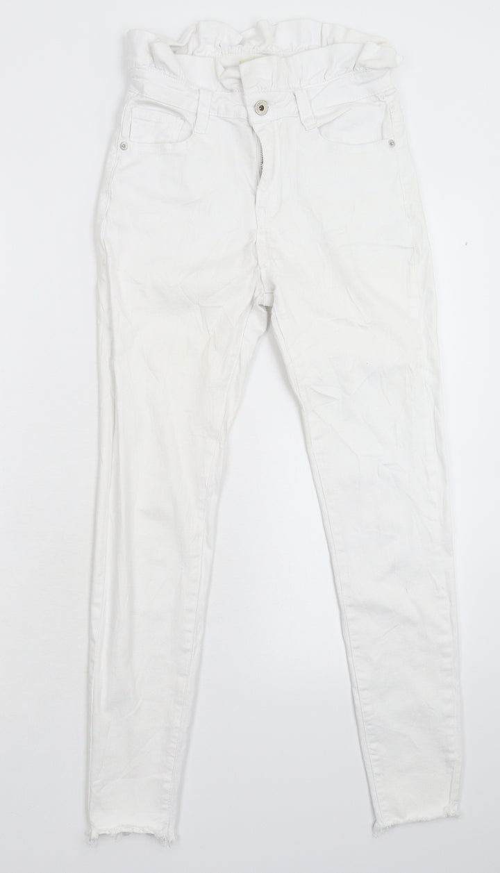 Blue Rays Womens White Denim Skinny Jeans Size 28 in L27 in