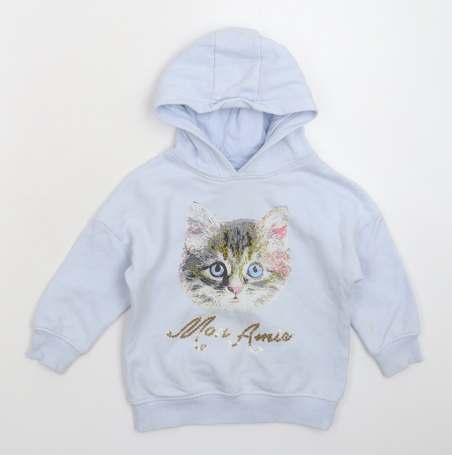 NEXT Girls Blue   Pullover Hoodie Size 2-3 Years