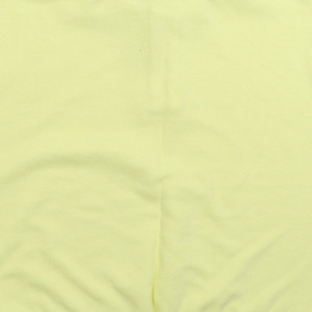 Lewis & Finch Mens Yellow  Knit  Polo Size S