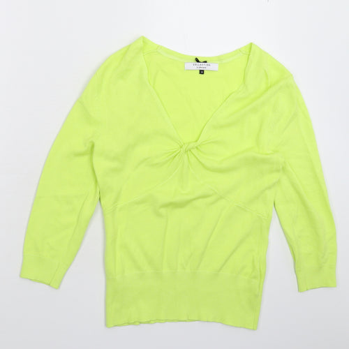 John Lewis Womens Green  Knit Pullover Jumper Size 10