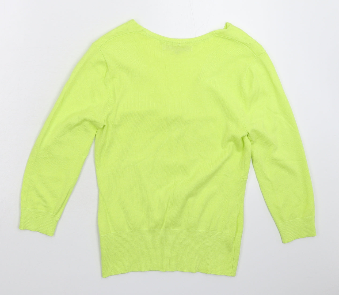 John Lewis Womens Green  Knit Pullover Jumper Size 10