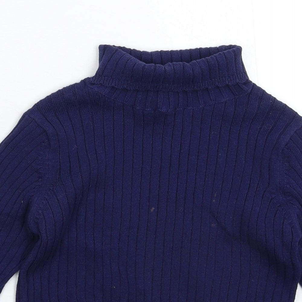 TU Girls Blue  Knit Pullover Jumper Size 4-5 Years