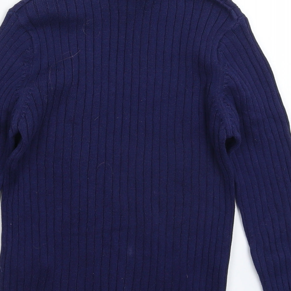 TU Girls Blue  Knit Pullover Jumper Size 4-5 Years