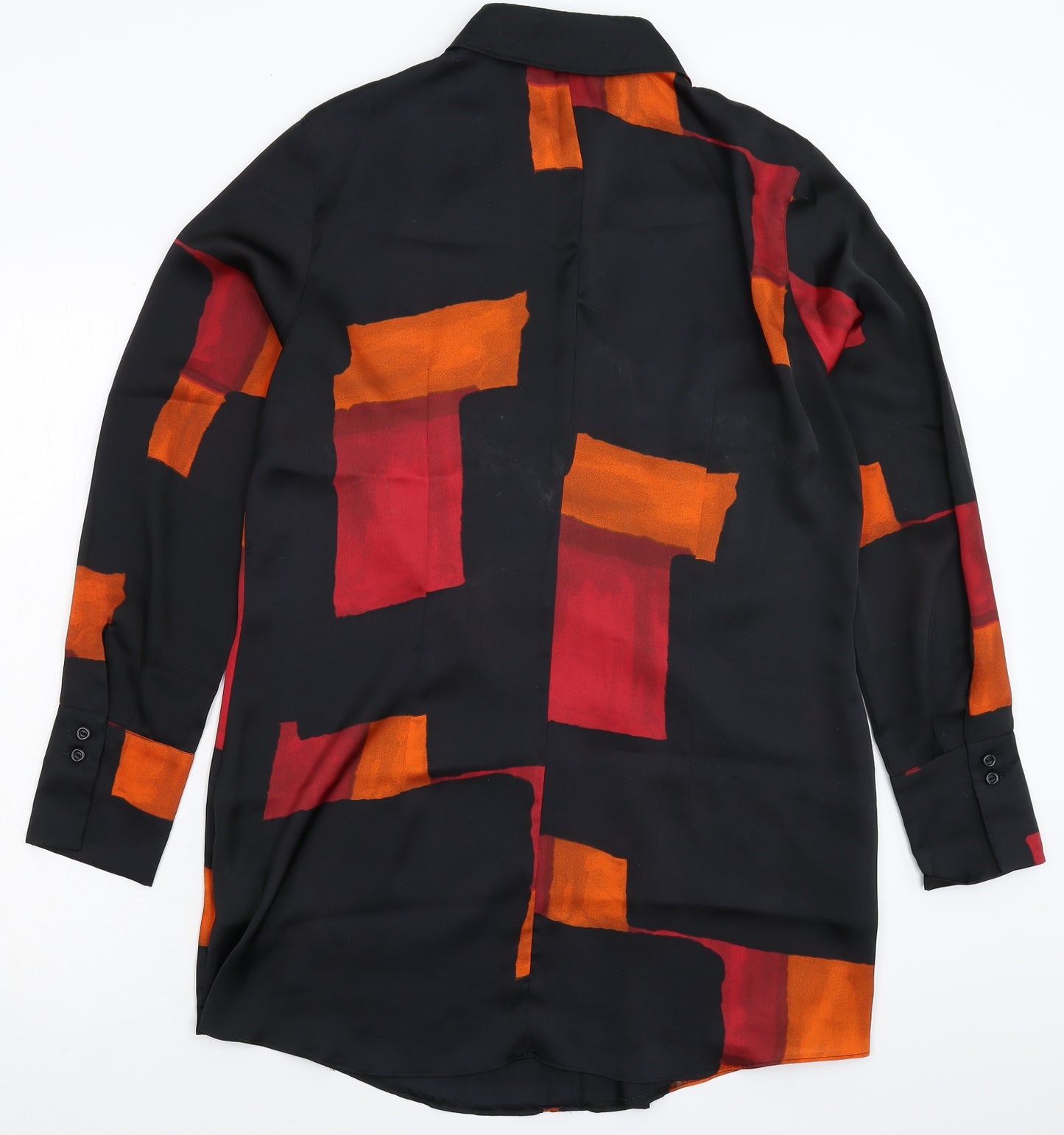 Taifun Womens Black Geometric  Shirt Dress  Size 16