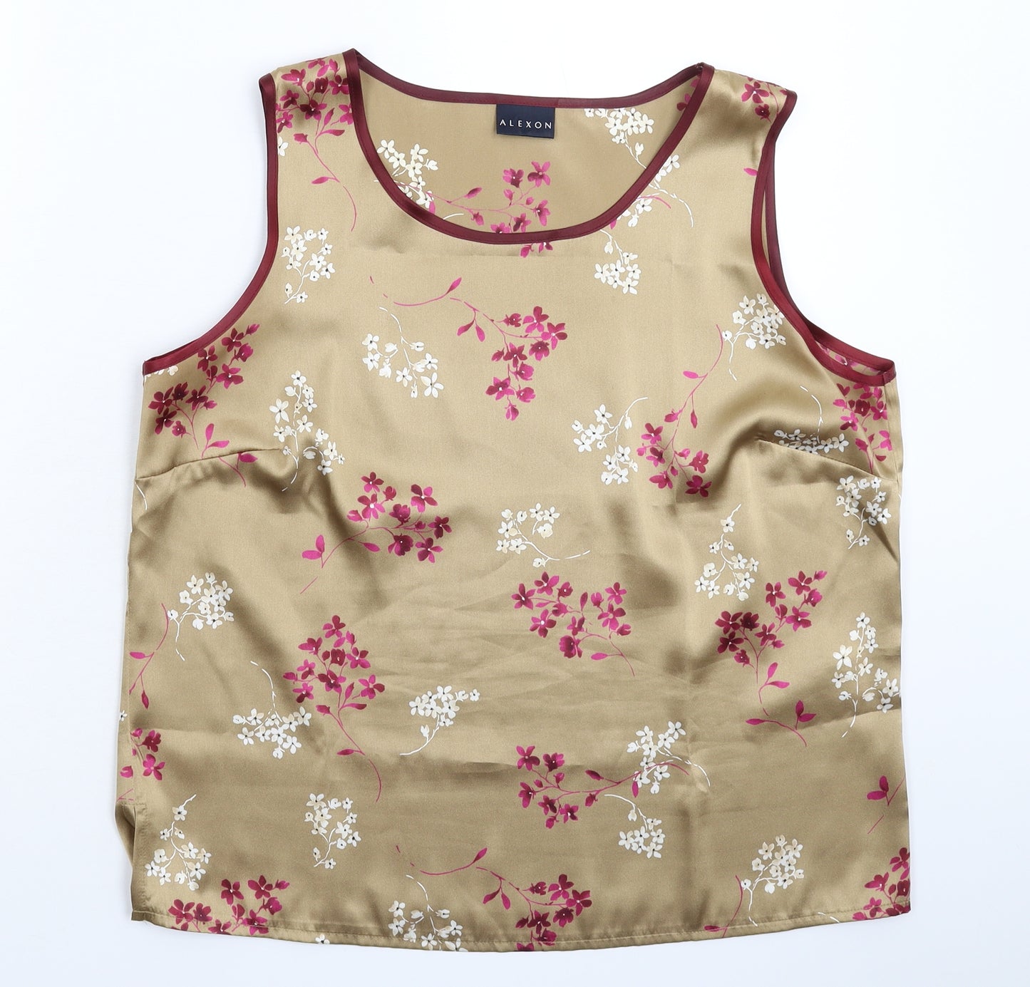 Alexon Womens Beige Floral  Basic Tank Size 16