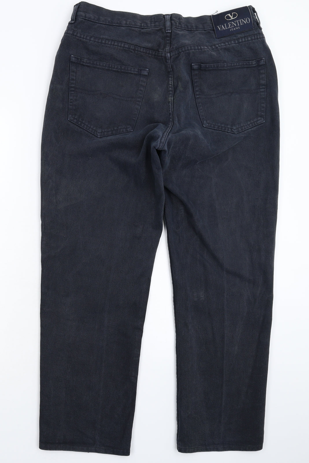 valentino Mens Blue  Denim Straight Jeans Size 34 L30 in