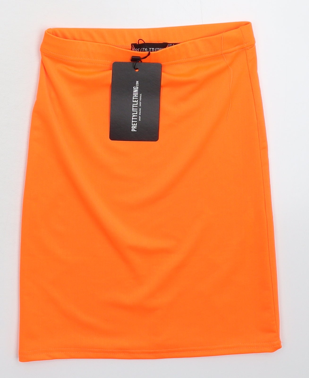 PRETTYLITTLETHING Womens Orange   Mini Skirt Size 4