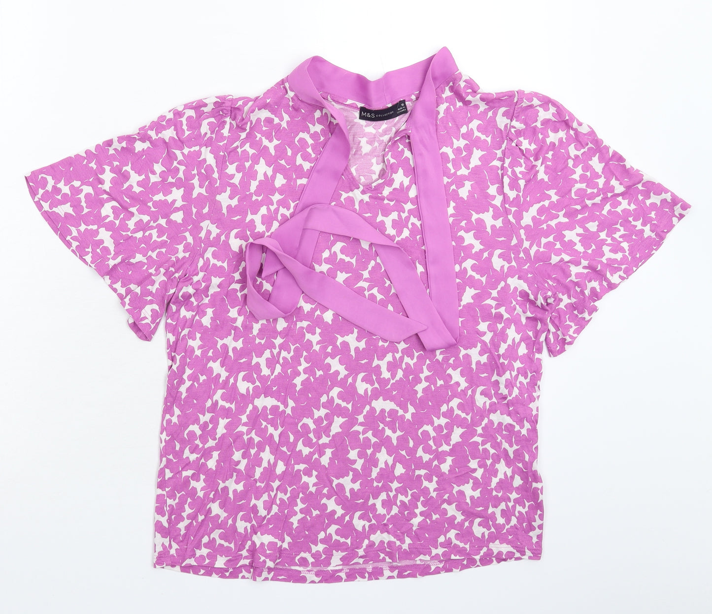 Marks and Spencer Womens Pink   Basic T-Shirt Size 10