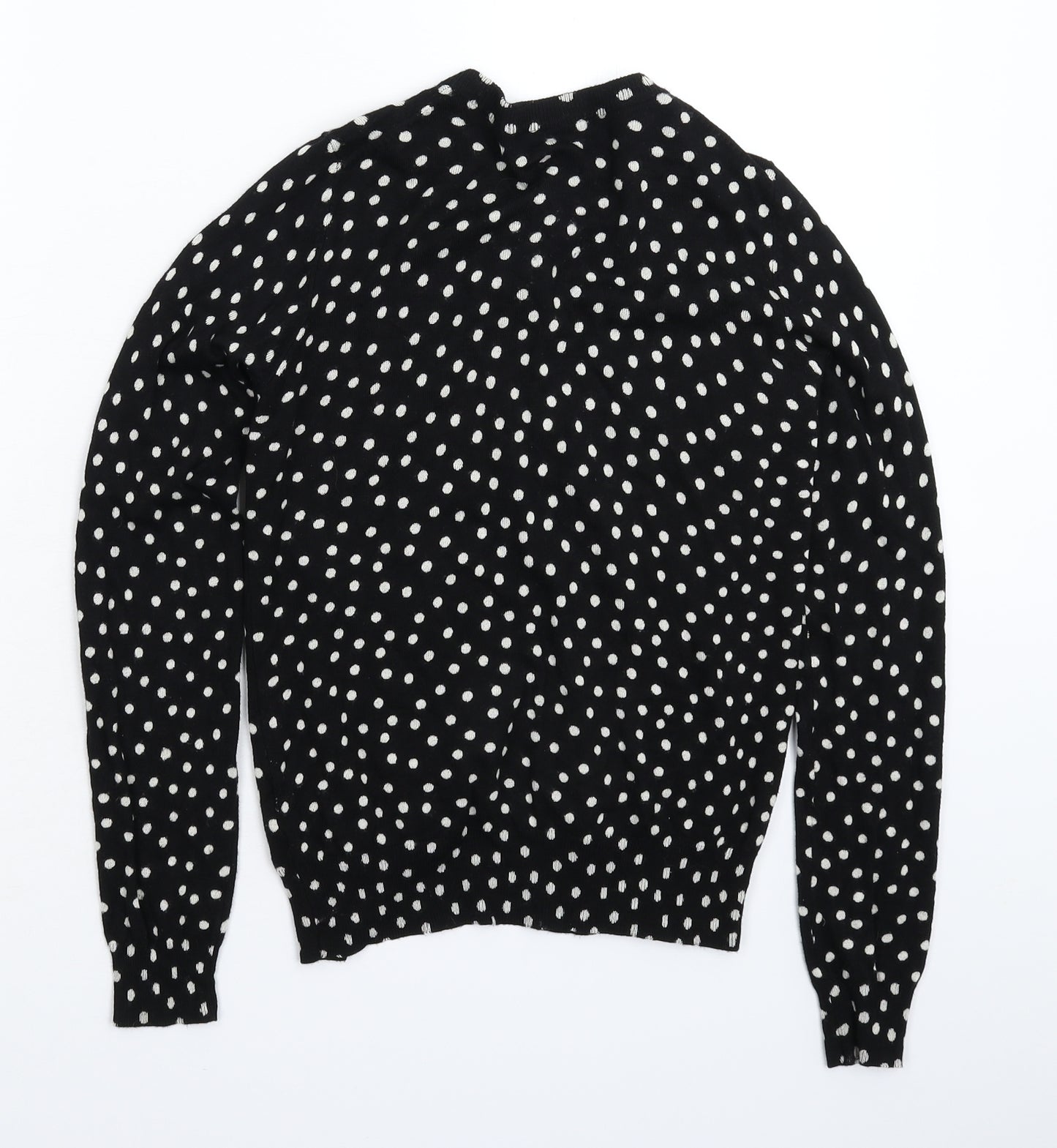Marks and Spencer Womens Black Polka Dot Knit Cardigan Jumper Size 10