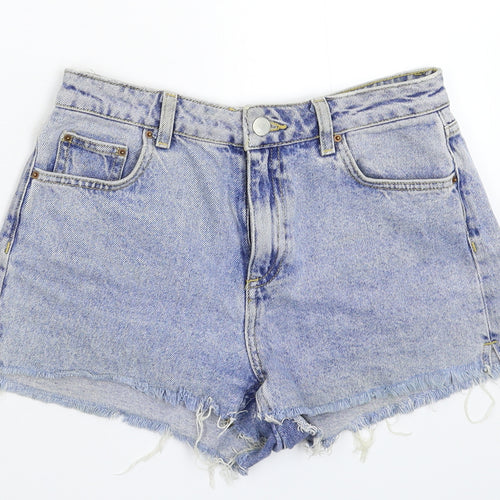 Denim & Co. Womens Blue  Denim Hot Pants Shorts Size 8