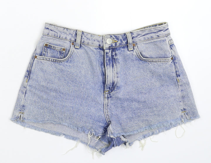 Denim & Co. Womens Blue Denim Hot Pants Shorts Size 8