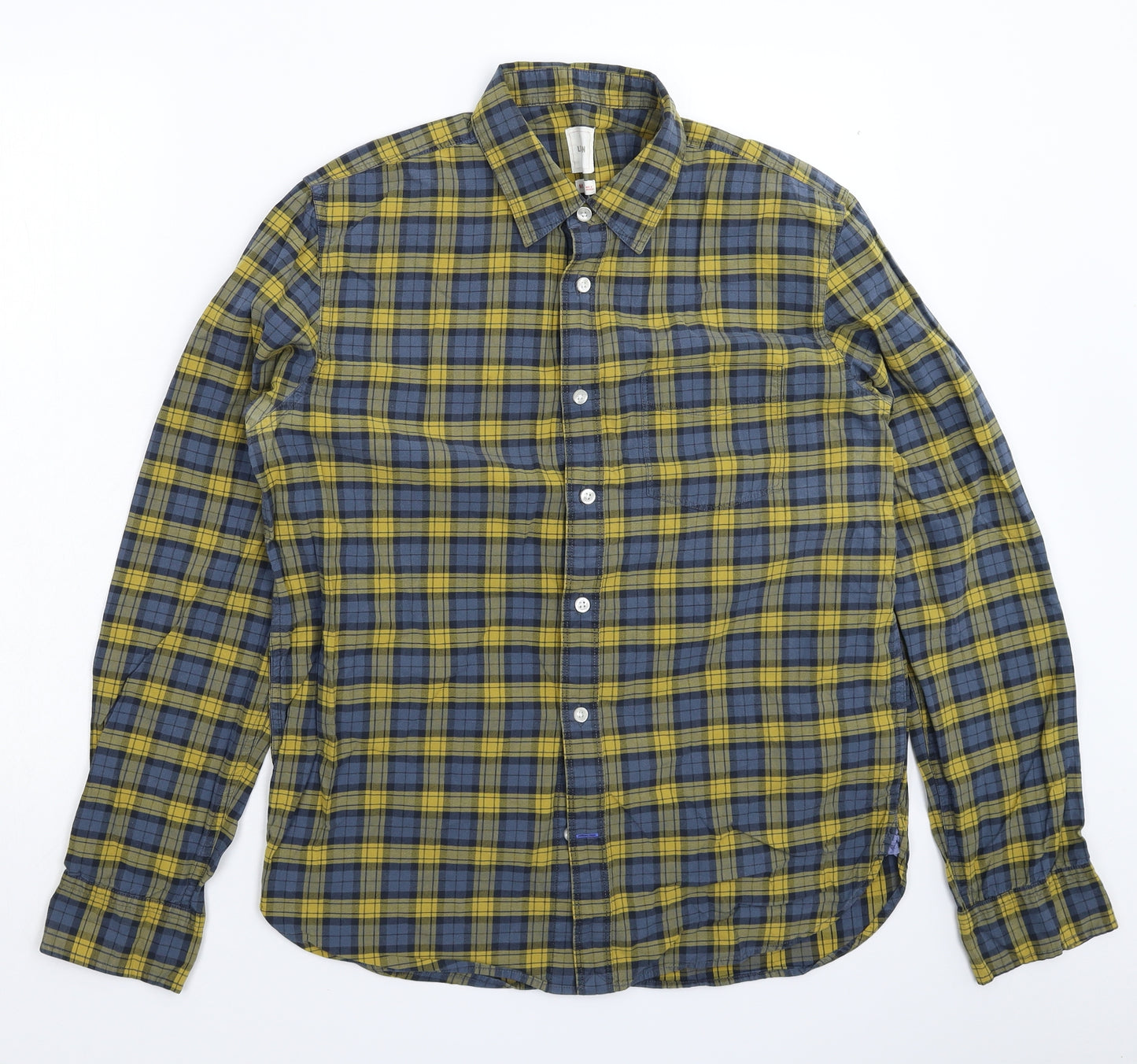 Gap Mens Multicoloured Check   Button-Up Size M