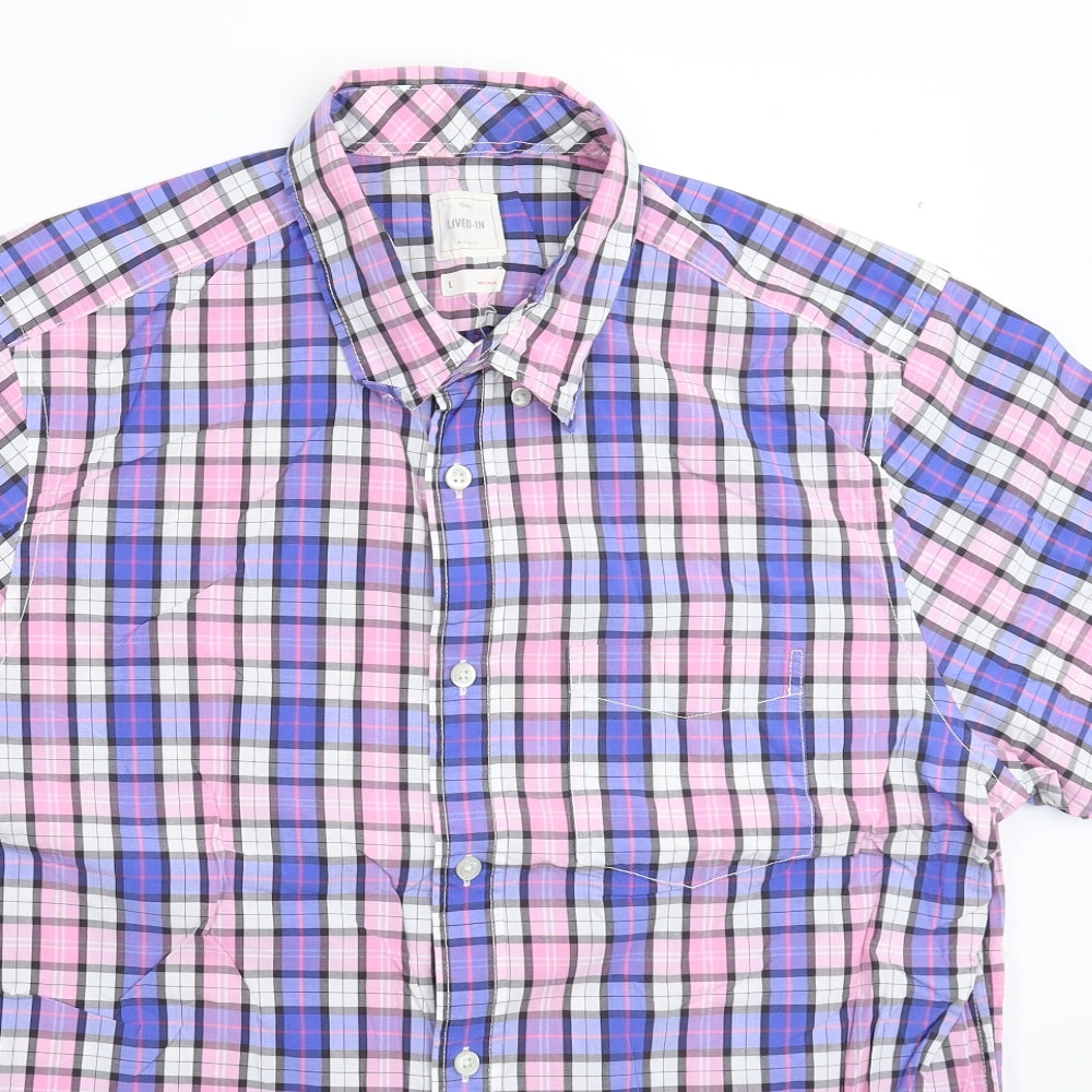 Gap Mens Multicoloured Check   Button-Up Size L