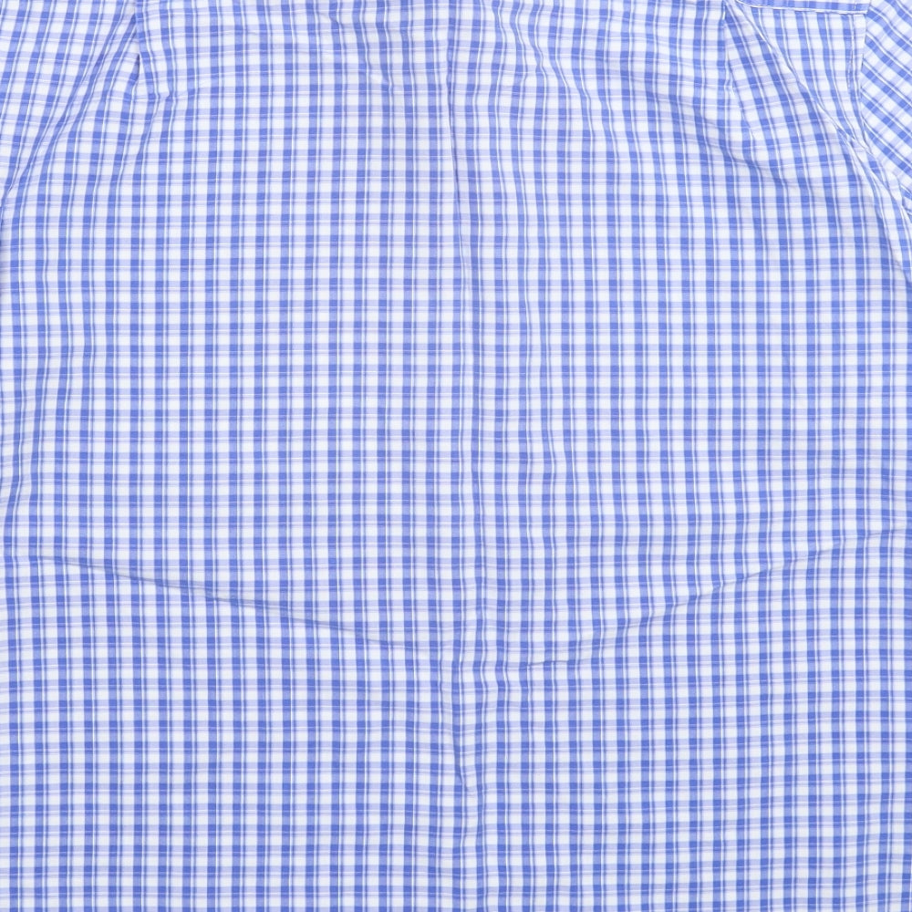 Blue Harbour Mens Blue Check   Button-Up Size M