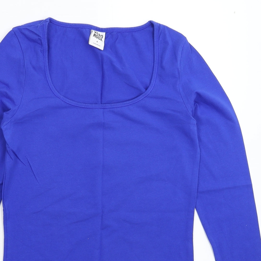 VERO MODA Womens Blue   Basic T-Shirt Size M
