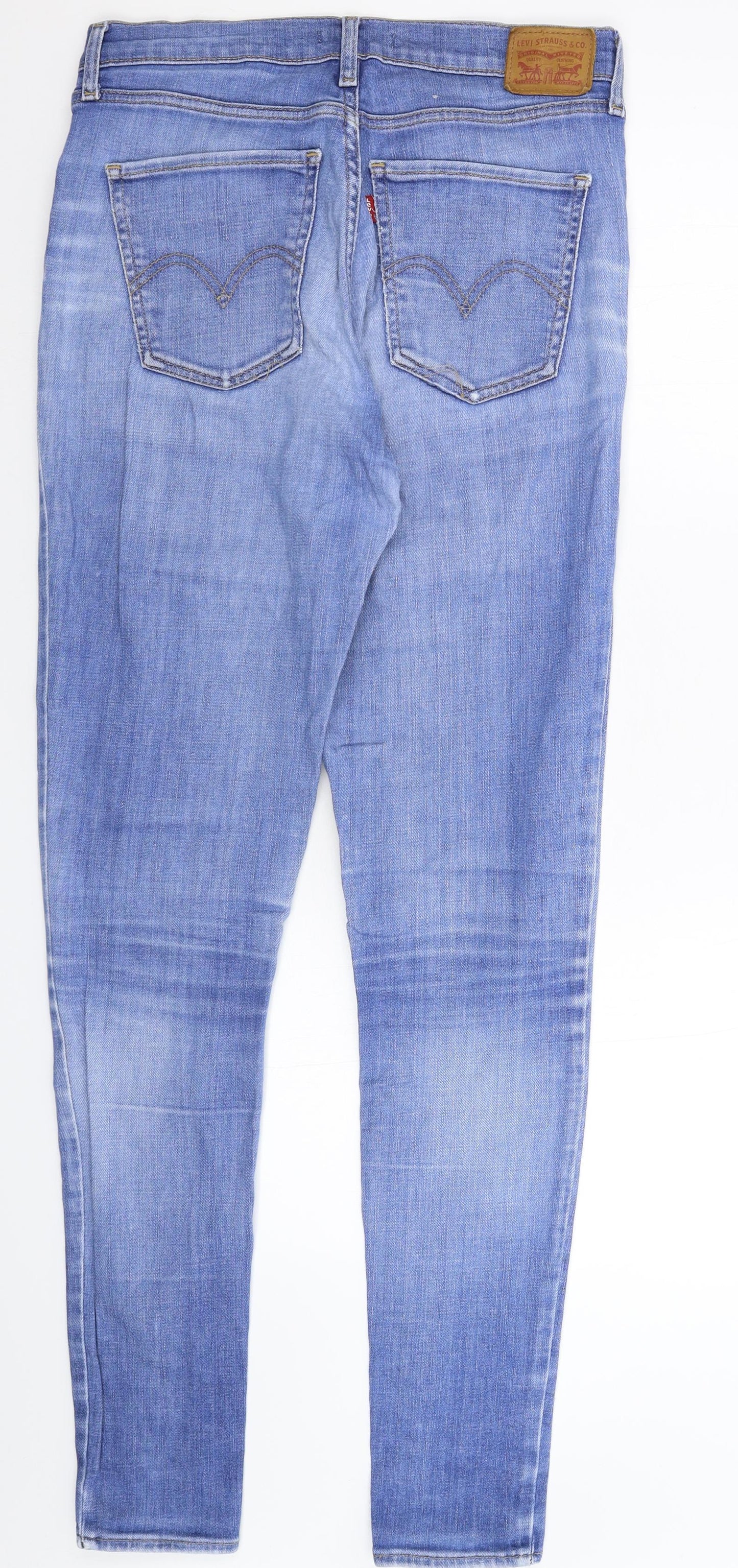 Levi's Womens Blue  Denim Skinny Jeans Size 30 in L33 in