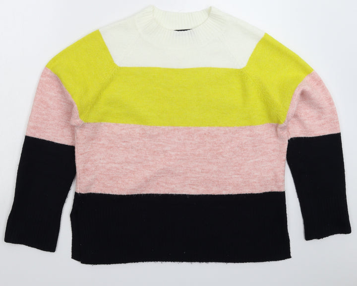 F&F Womens Multicoloured Knit Pullover Jumper Size 14
