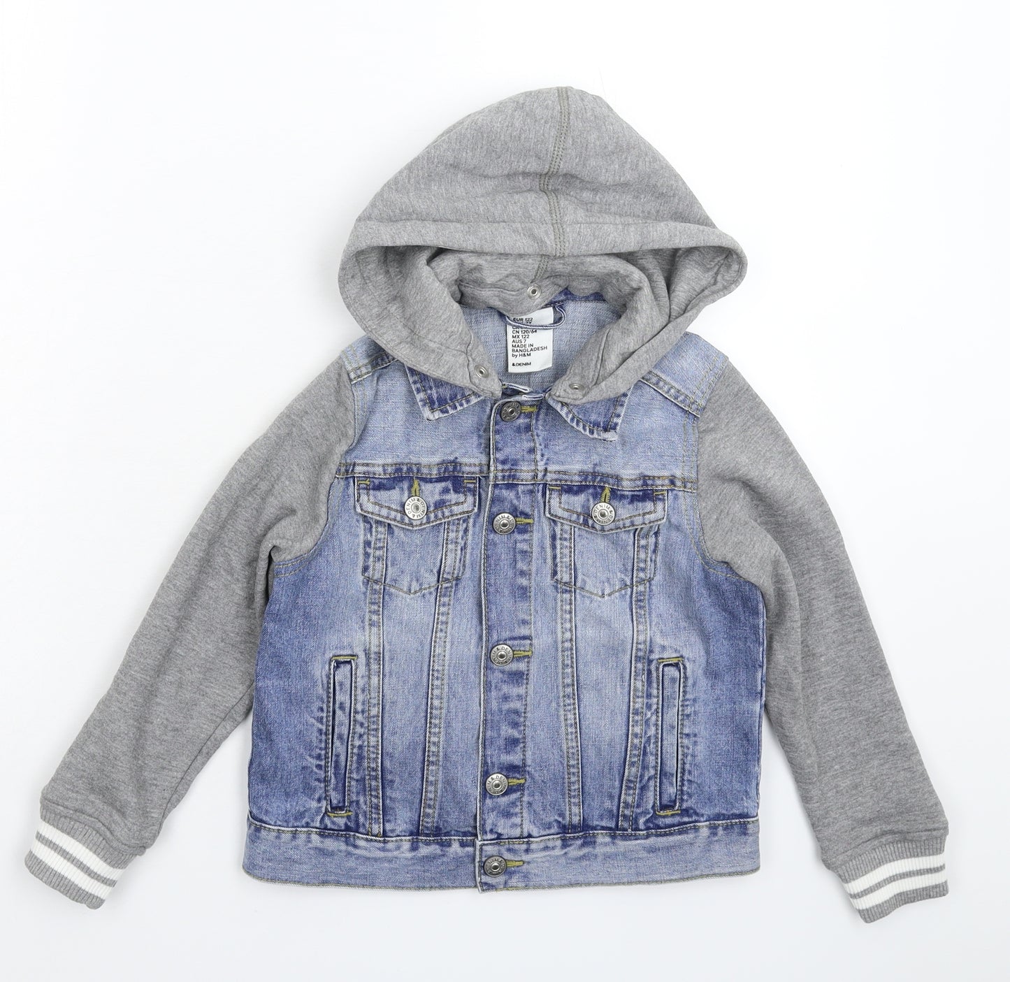 H&M Boys Blue  Denim Jacket  Size 6-7 Years