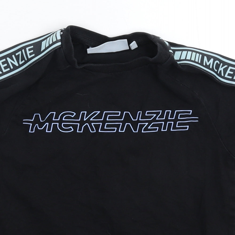 McKenzie Boys Black   Basic T-Shirt Size 11-12 Years