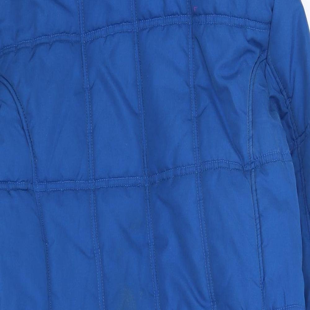 Cotton Traders Womens Blue   Overcoat Coat Size 18