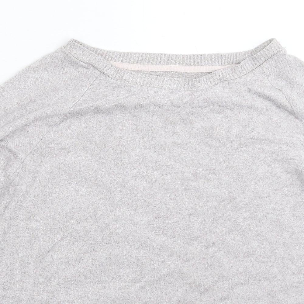 Love To Lounge Womens Grey Solid  Top Pyjama Top Size 16