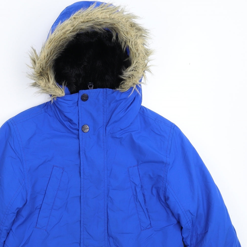 NEXT Boys Blue   Parka Coat Size 9 Years