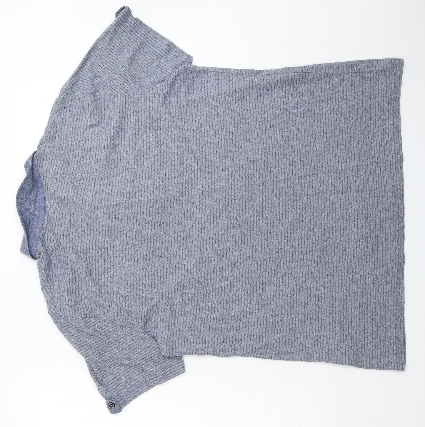 George Mens Blue Striped   Polo Size L