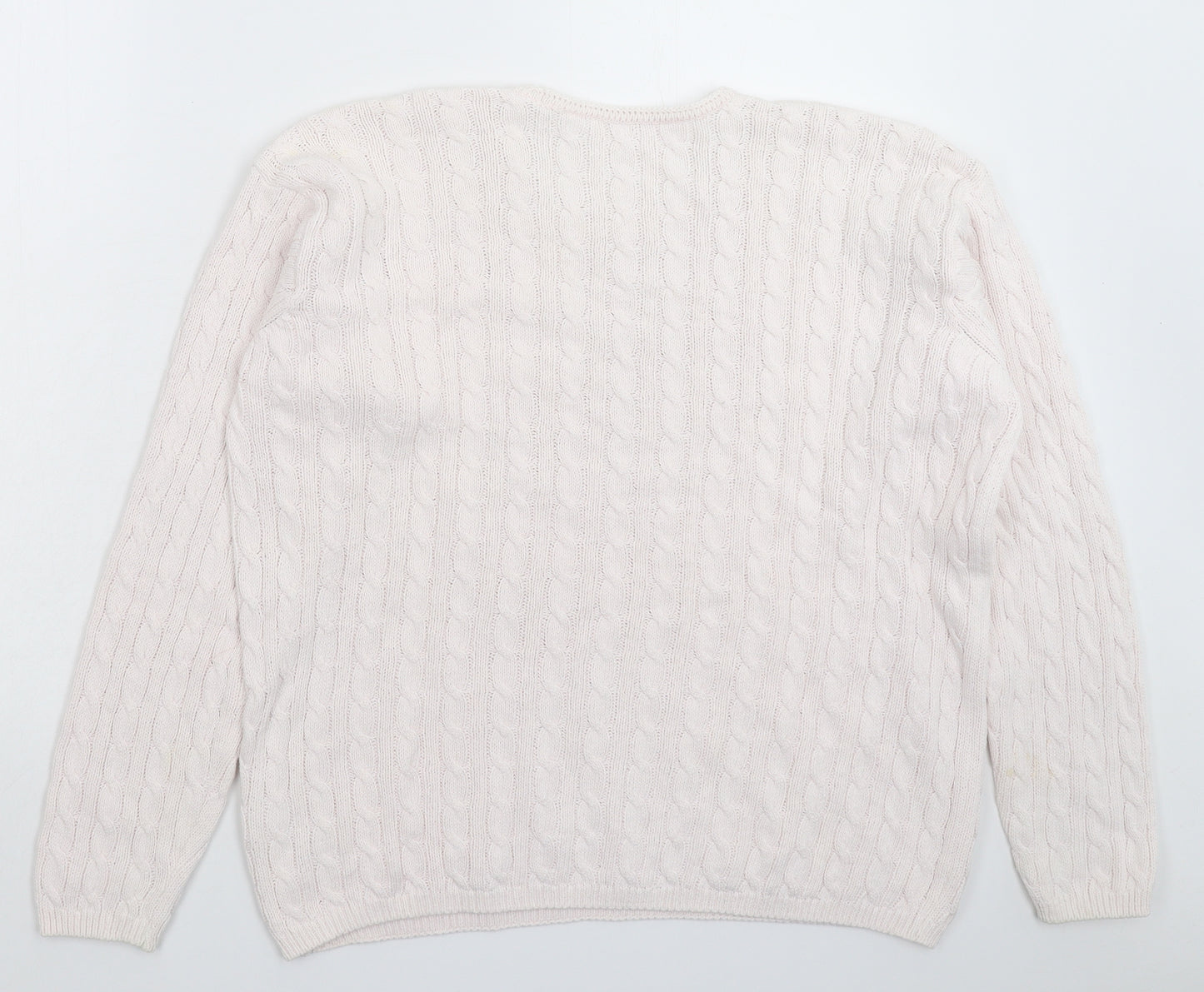 Marks and Spencer Womens Pink  Knit Pullover Jumper Size 16