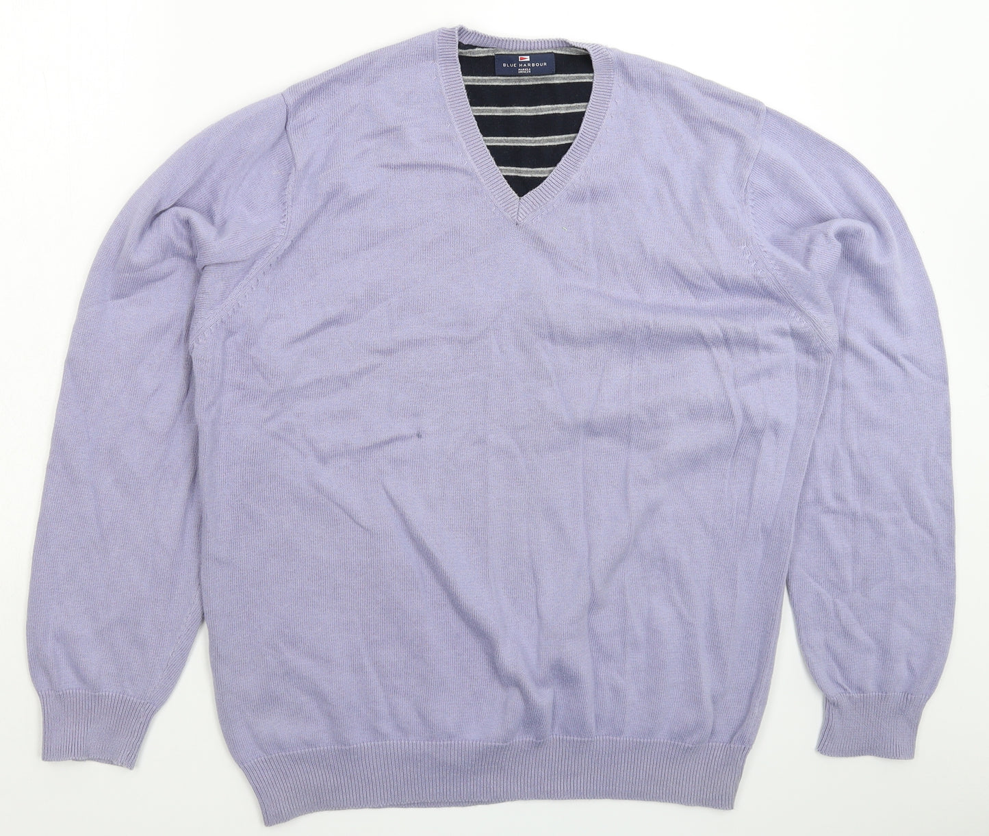 Marks and Spencer Mens Blue  Knit Pullover Jumper Size XL