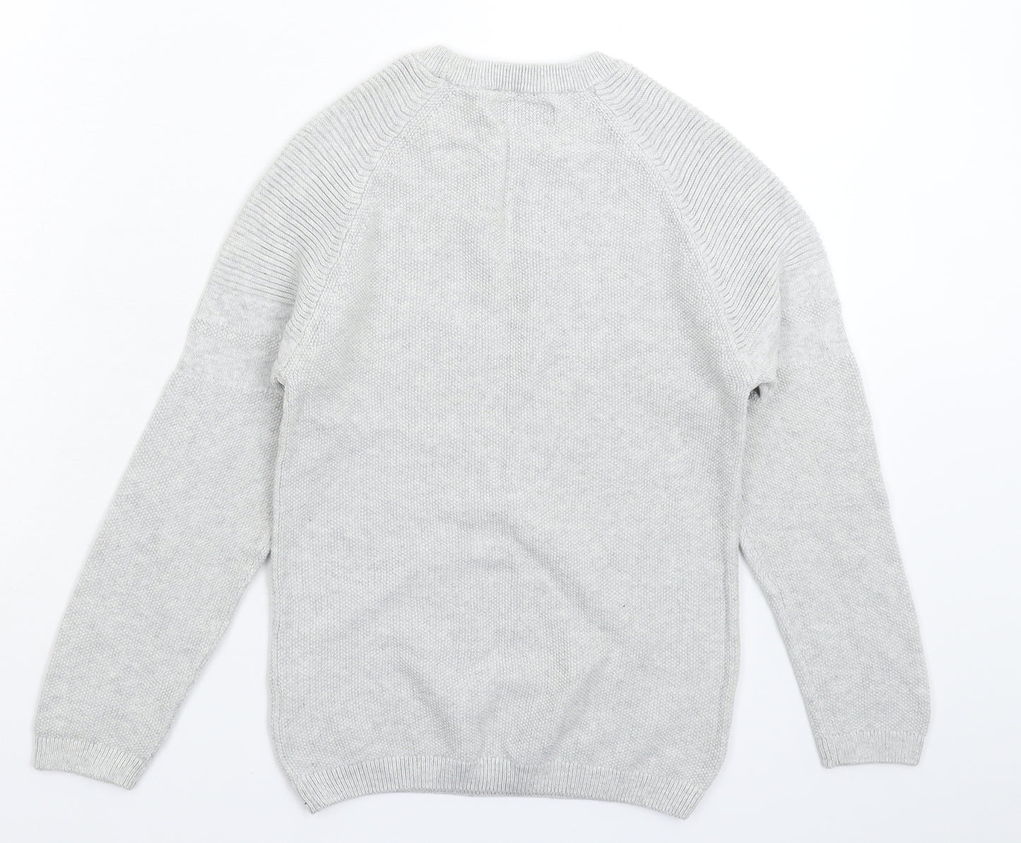 NEXT Boys Grey  Knit Pullover Jumper Size 8 Years