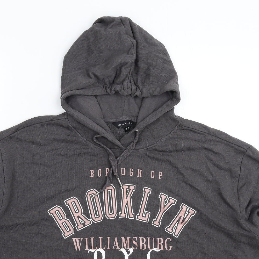 New Look Womens Grey   Pullover Hoodie Size 16