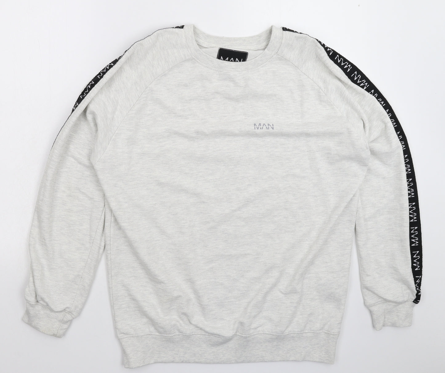 Boohoo Mens Grey   Pullover Sweatshirt Size L