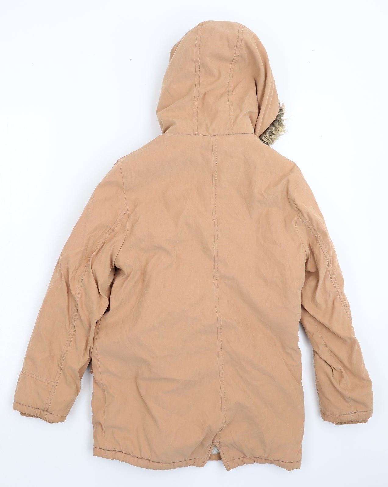 George Girls Beige   Parka Coat Size 10-11 Years