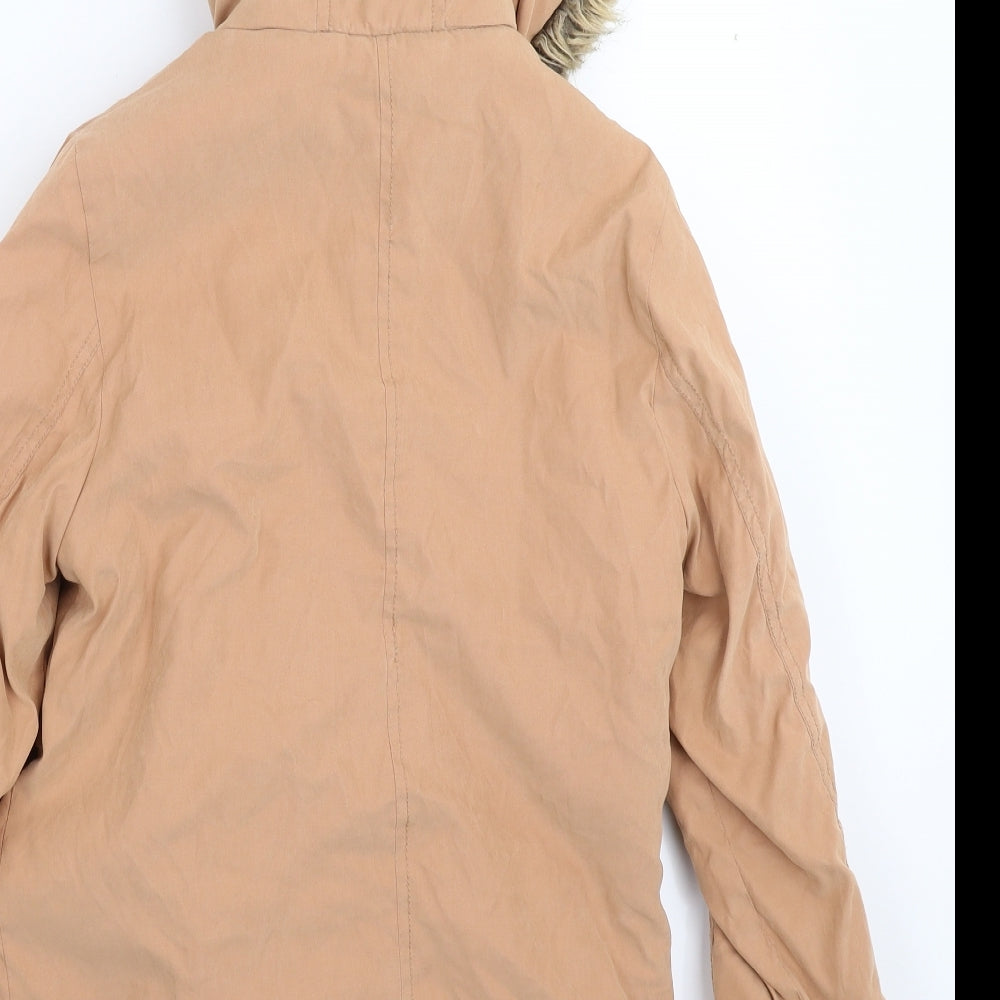 George Girls Beige   Parka Coat Size 10-11 Years