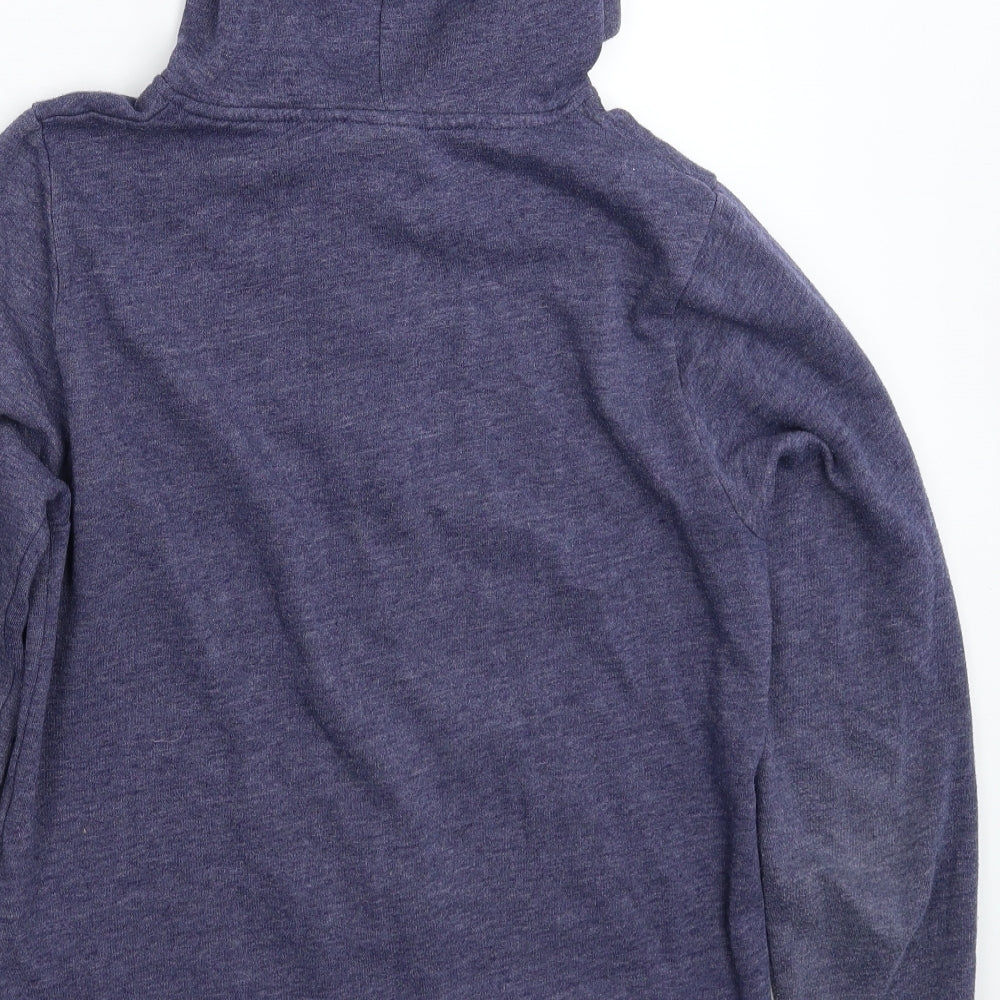 Topshop Womens Blue   Full Zip Hoodie Size 10