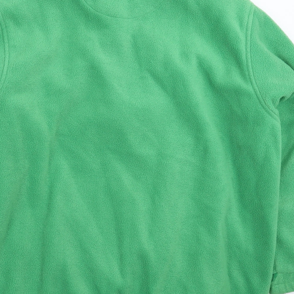 Being Casual Womens Green  Fleece Jacket  Size 14