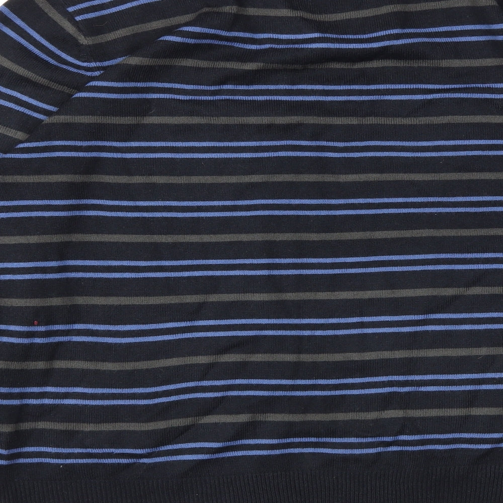 M&S Mens Multicoloured Striped  Pullover Sweatshirt Size M