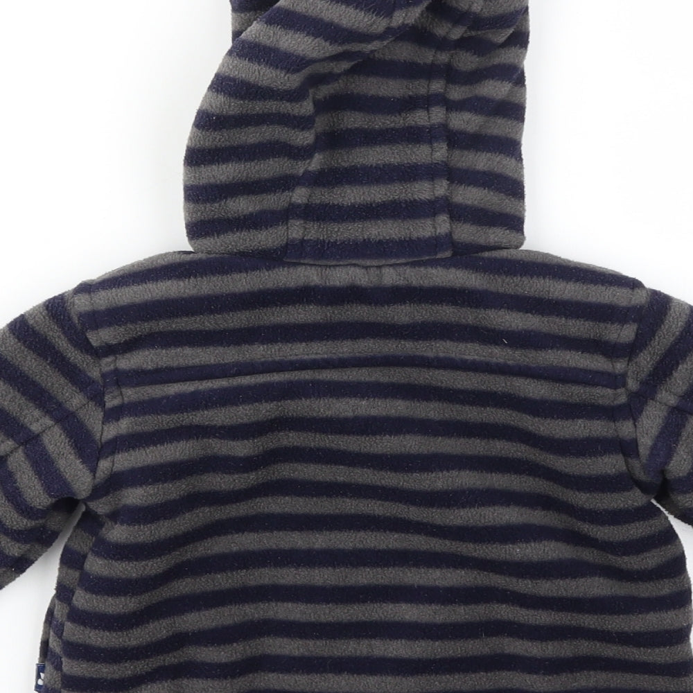 Debenhams Boys Blue Striped  Basic Jacket Jacket Size 6-9 Months