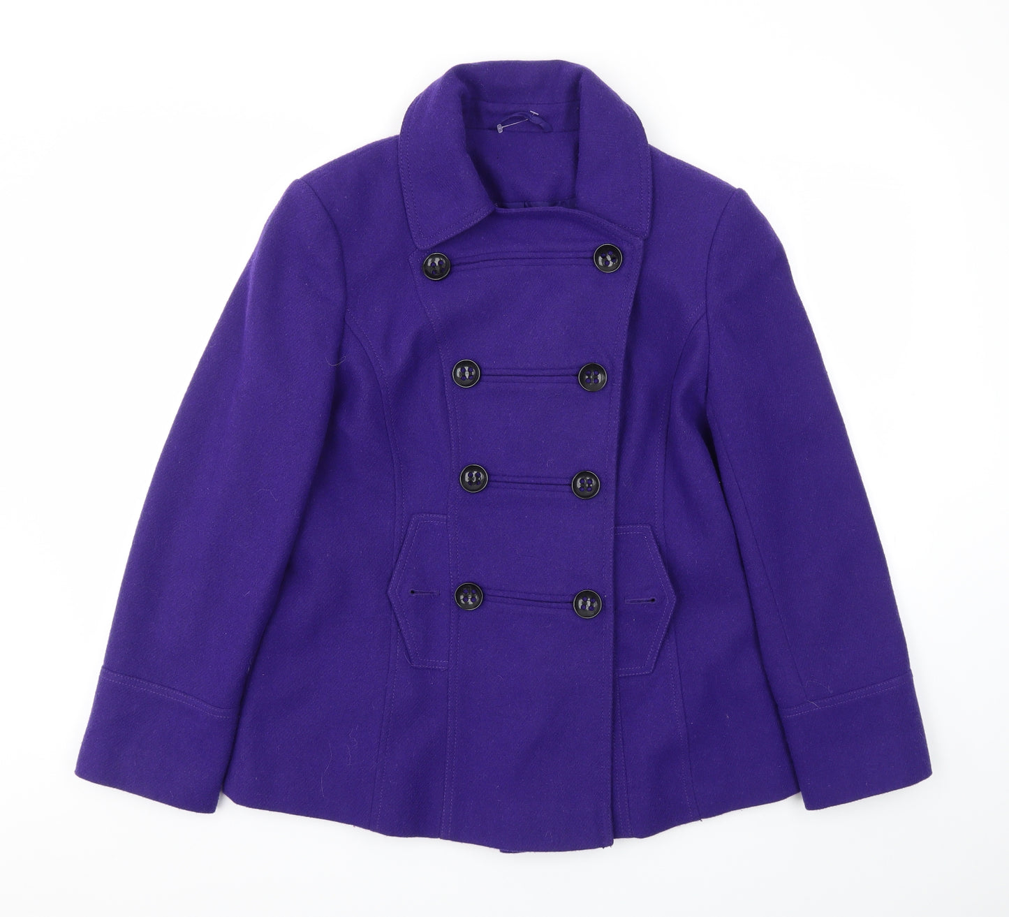 Preworn Womens Purple   Jacket Coat Size 14