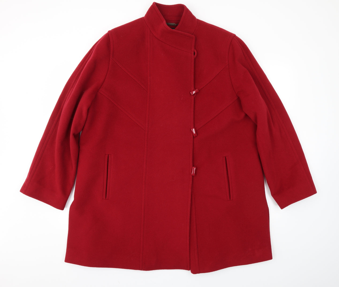 Jacques Vert Womens Red   Jacket Coat Size 18