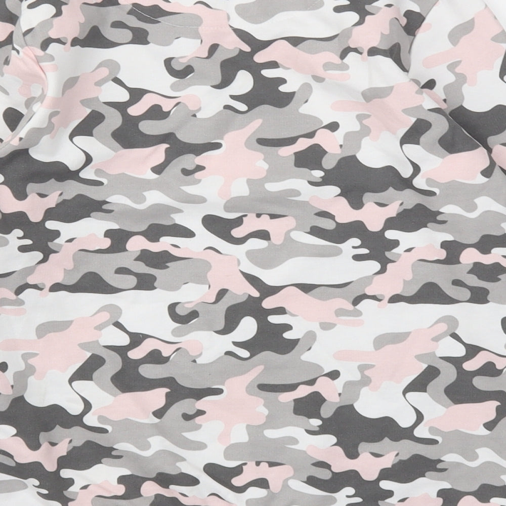 PEP&CO Girls Multicoloured Camouflage  Pullover Jumper Size 8-9 Years