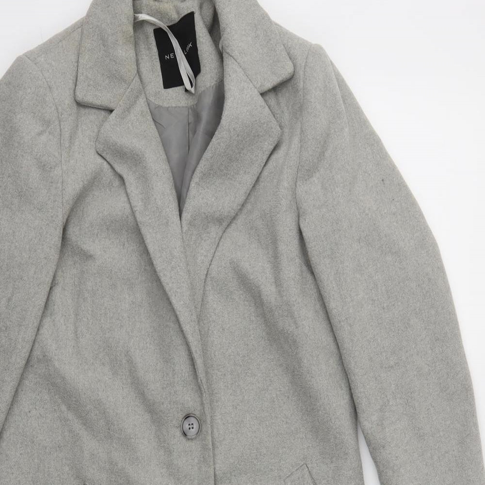 New Look Womens Grey   Jacket Coat Size 6