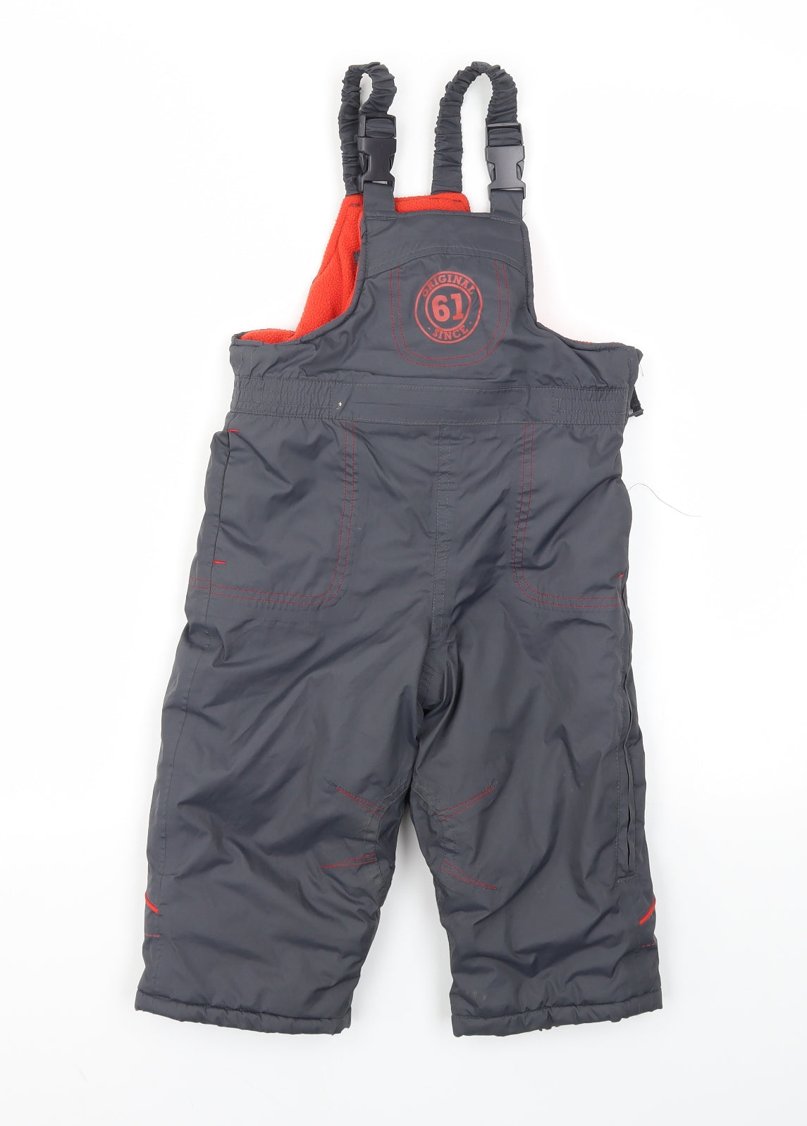 M Boys Grey   Basic Coat Snowsuit Size 12-18 Months
