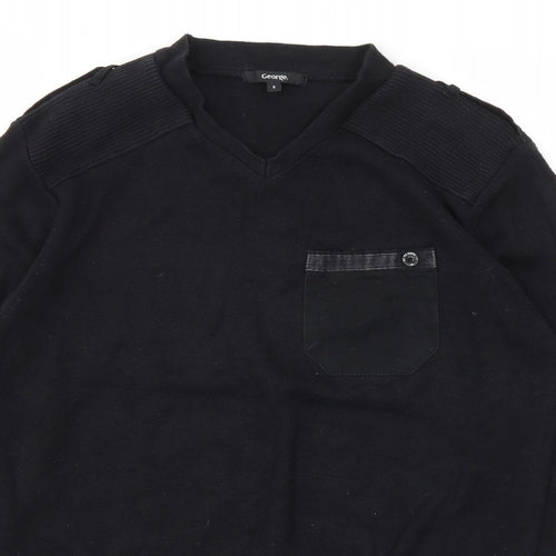 George Mens Black   Pullover Sweatshirt Size S