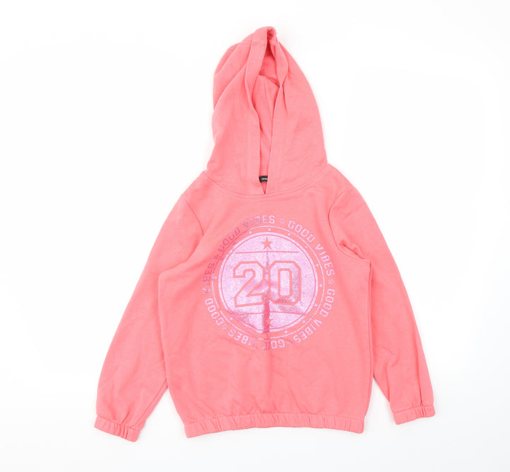 George Girls Pink   Pullover Hoodie Size 8-9 Years