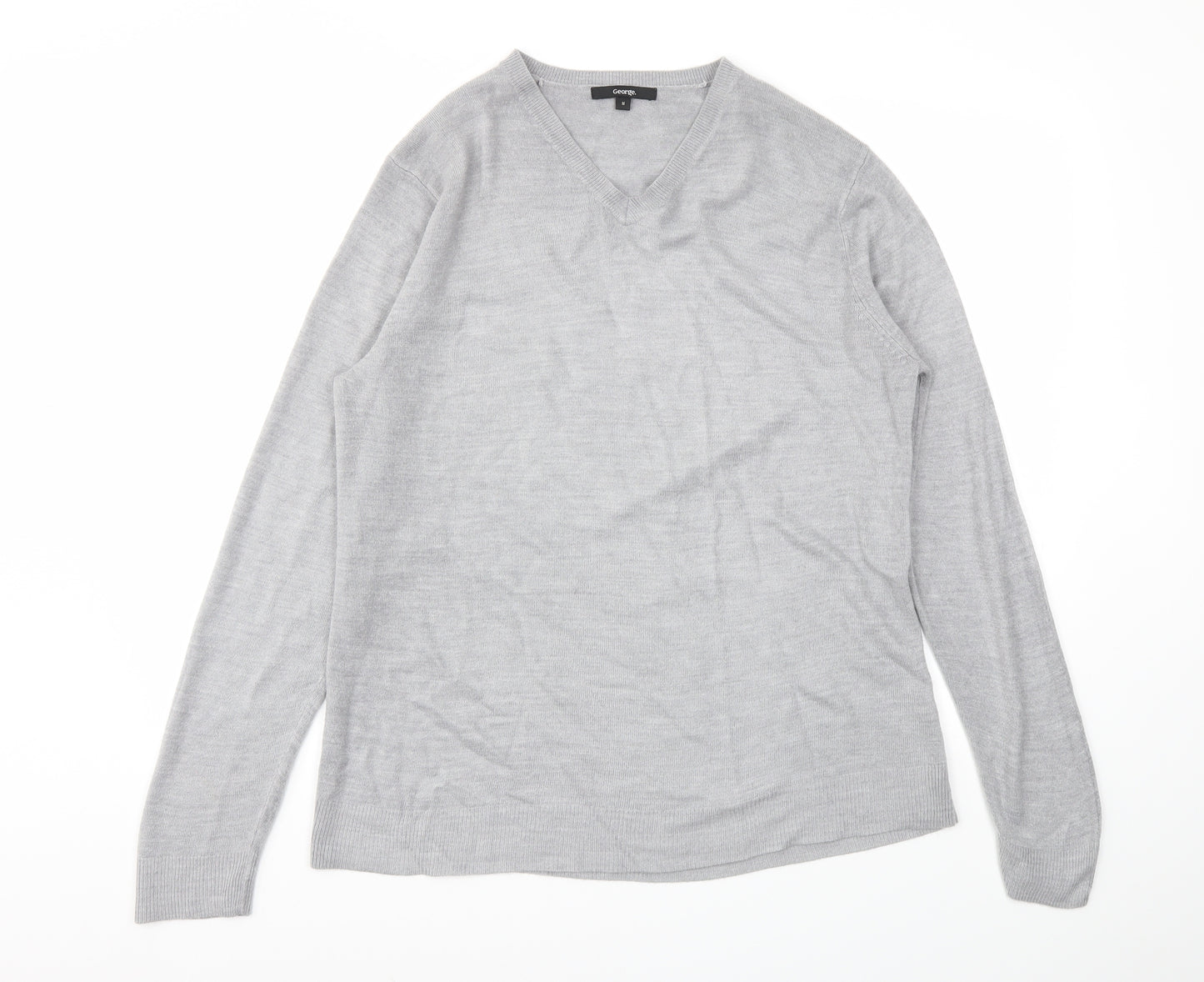 George Mens Grey   Pullover Sweatshirt Size M
