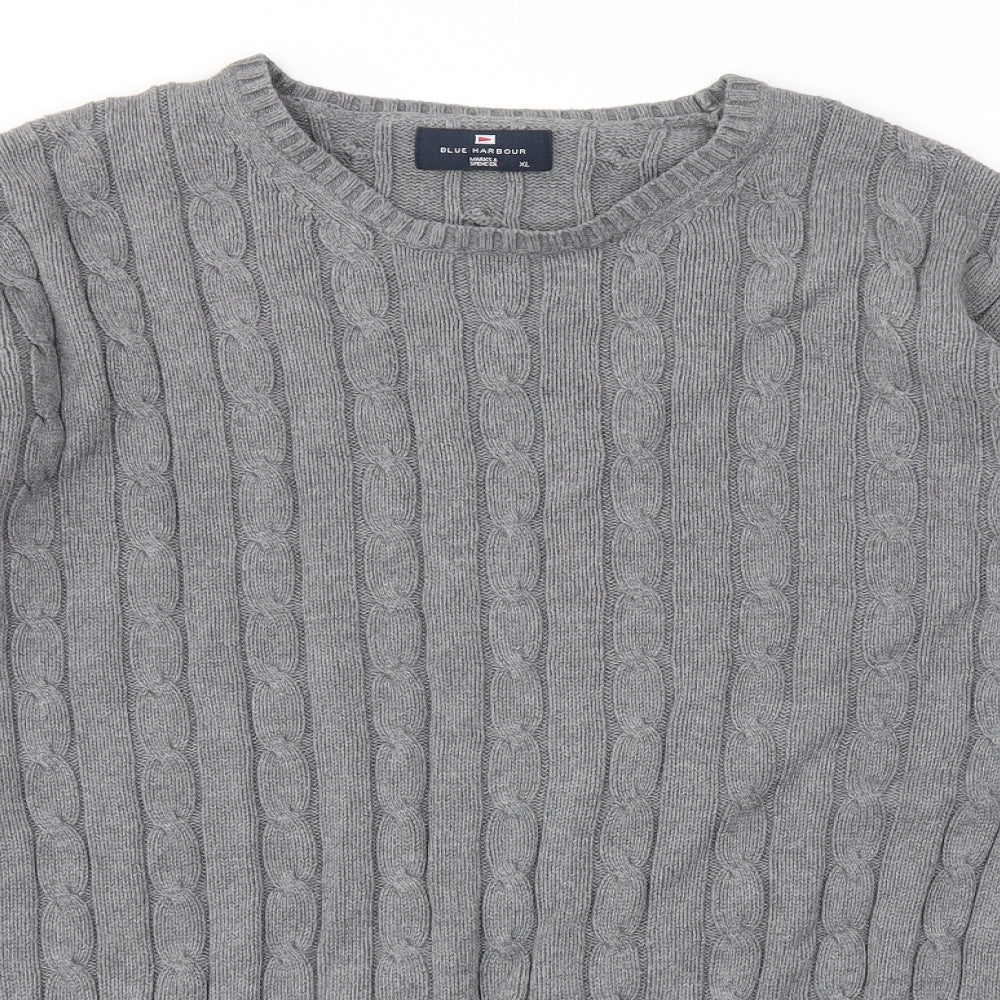 M&S Mens Grey   Pullover Sweatshirt Size XL