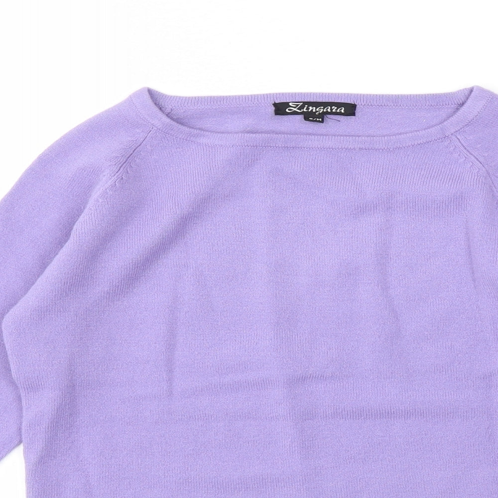 LINGATA Womens Purple   Basic T-Shirt Size M