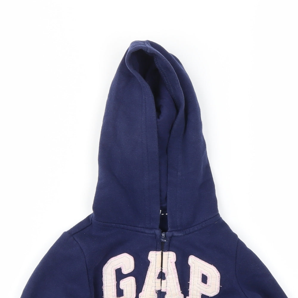 Gap Girls Blue   Full Zip Jumper Size 2 Years